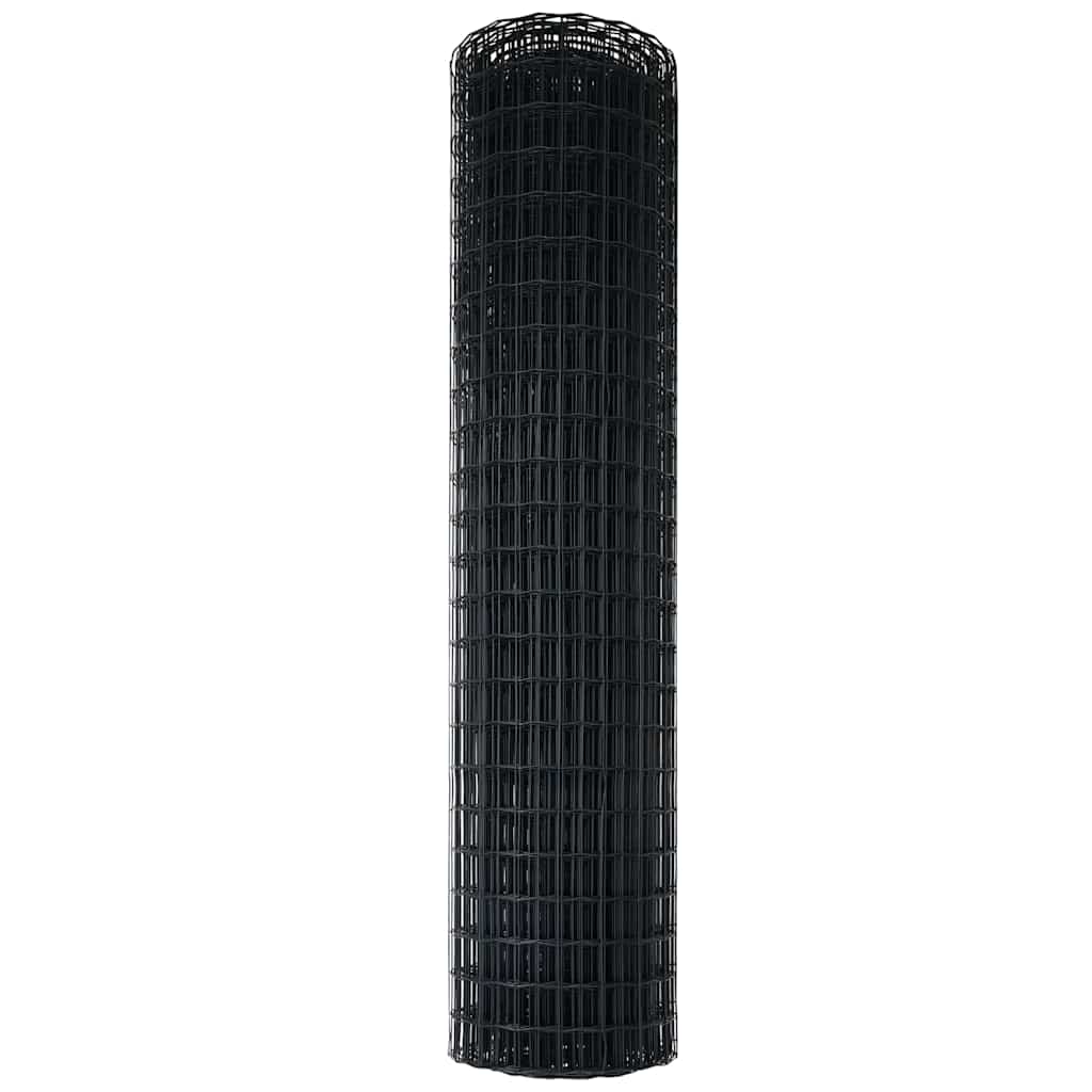 Euro ograda Siva 1,4 x 10 m Željezo prekriveno PVC-om