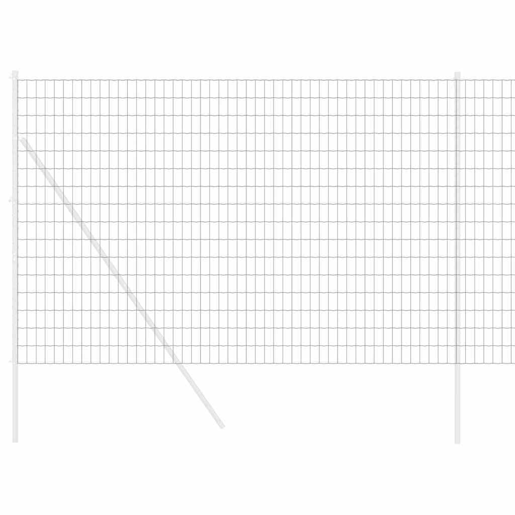 Euro ograda Siva 1,6 x 10 m Željezo prekriveno PVC-om