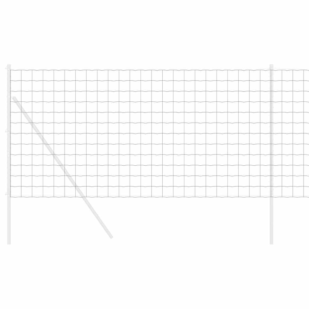 Euro ograda 1,4 x 10 m Željezo prekriveno PVC-om Siva