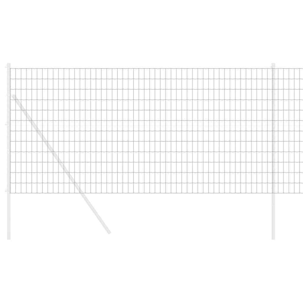 Euro ograda 1 x 25 m Željezo prekriveno PVC-om Siva