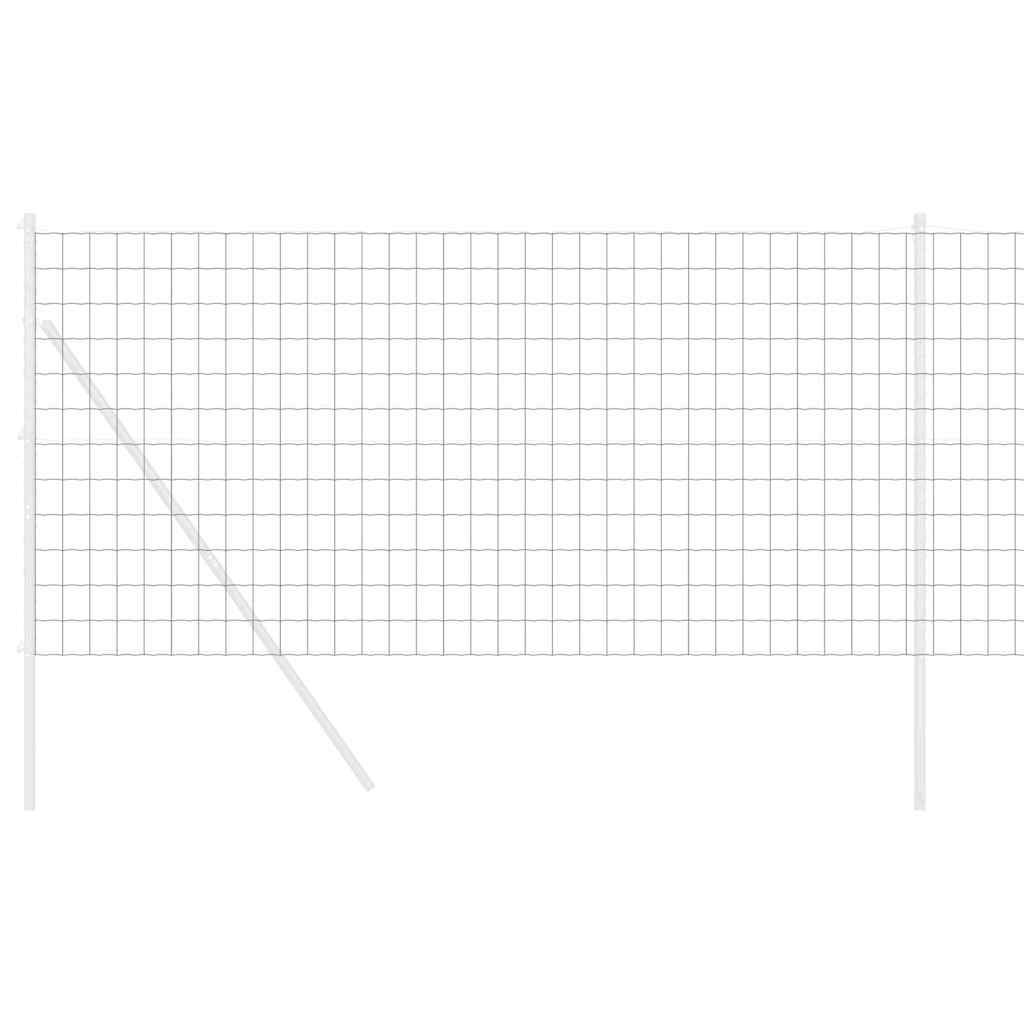 Euro ograda 1 x 25 m Željezo prekriveno PVC-om Siva