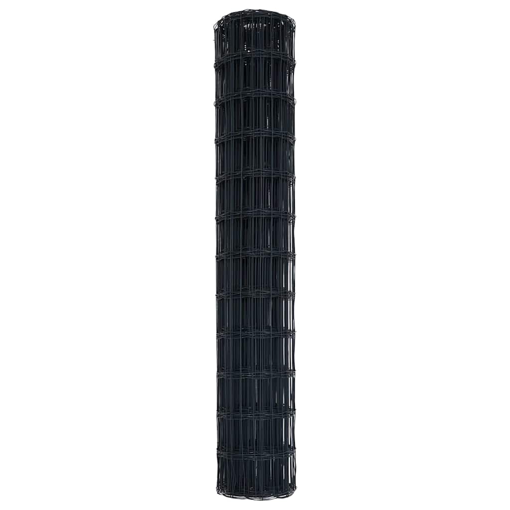 Euro ograda Siva 1,2 x 25 m Željezo prekriveno PVC-om