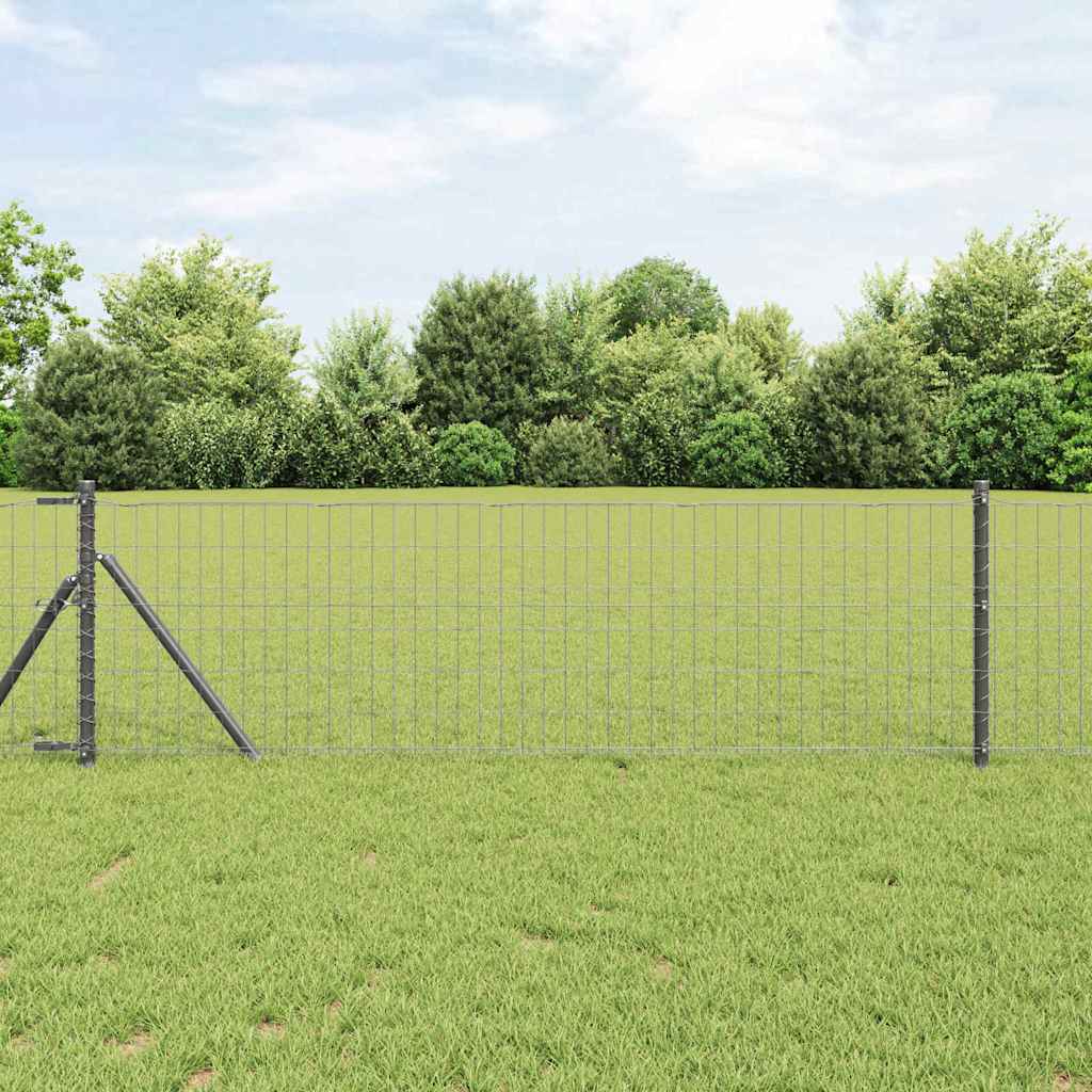 Euro ograda Siva 0,6 x 50 m Željezo prekriveno PVC-om