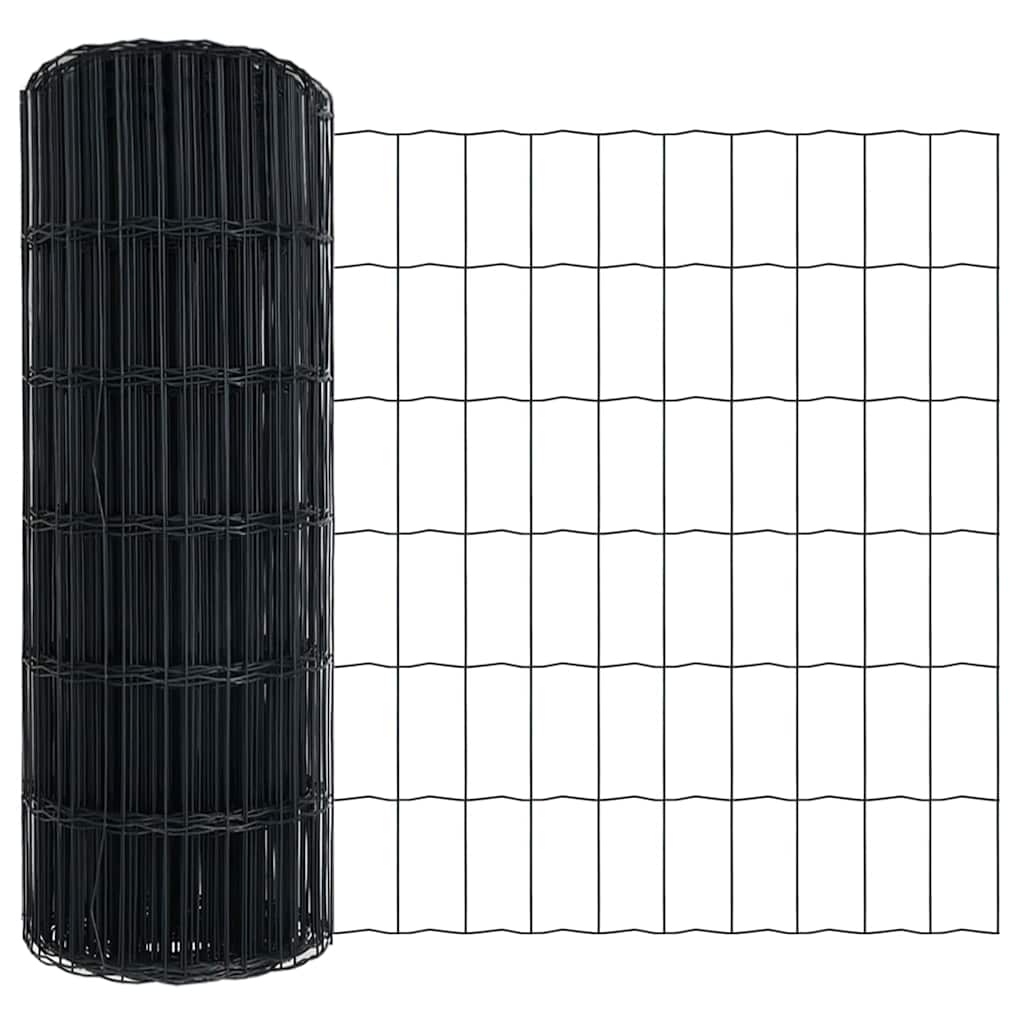 Euro ograda Siva 0,6 x 50 m Željezo prekriveno PVC-om