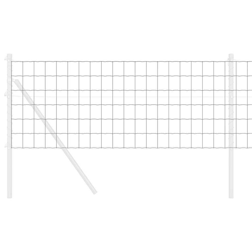 Euro ograda Siva 0,6 x 50 m Željezo prekriveno PVC-om
