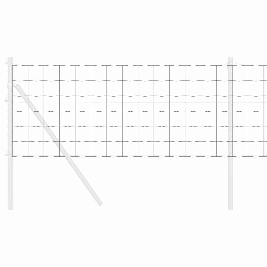 Euro ograda Siva 0,4 x 50 m Željezo prekriveno PVC-om