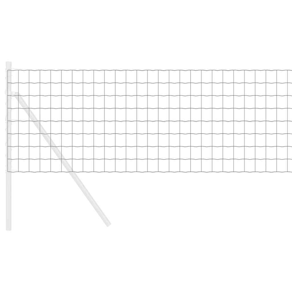 Euro ograda Siva 0,6 x 10 m Željezo prekriveno PVC-om