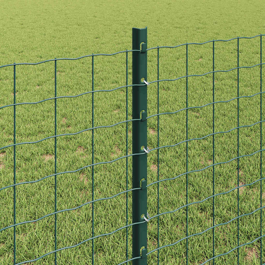Stup za ogradu 44 pcs Zelena 120 cm Čelik