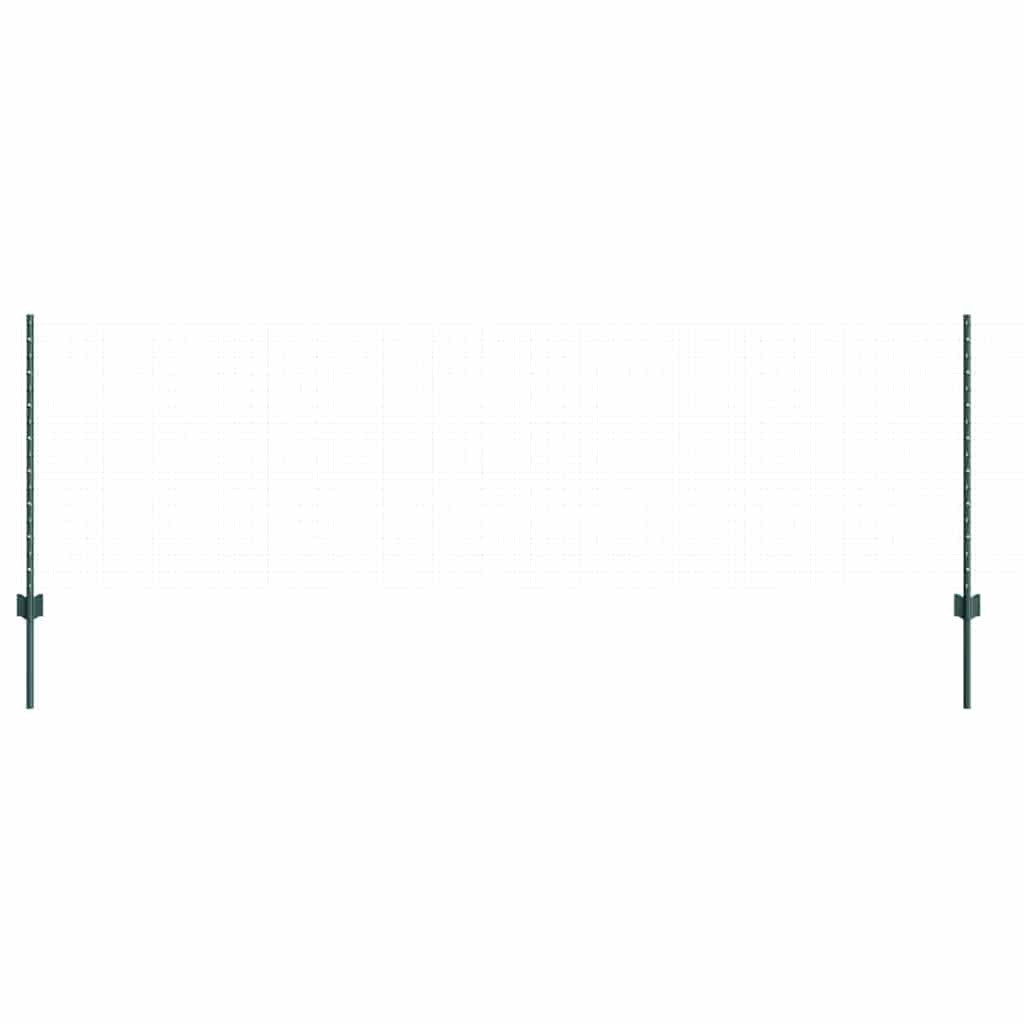 Stup za ogradu 44 pcs Zelena 120 cm Čelik