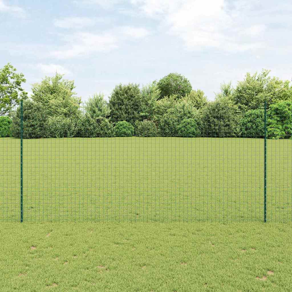 Stup za ogradu 44 pcs Zelena 200 cm Čelik