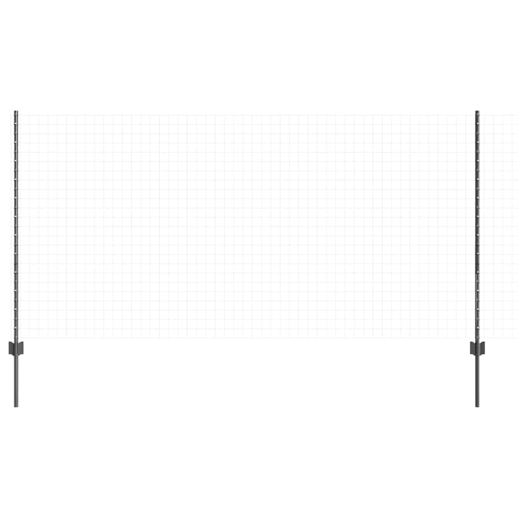 Stup za ogradu 22 pcs Siva 160 cm Čelik