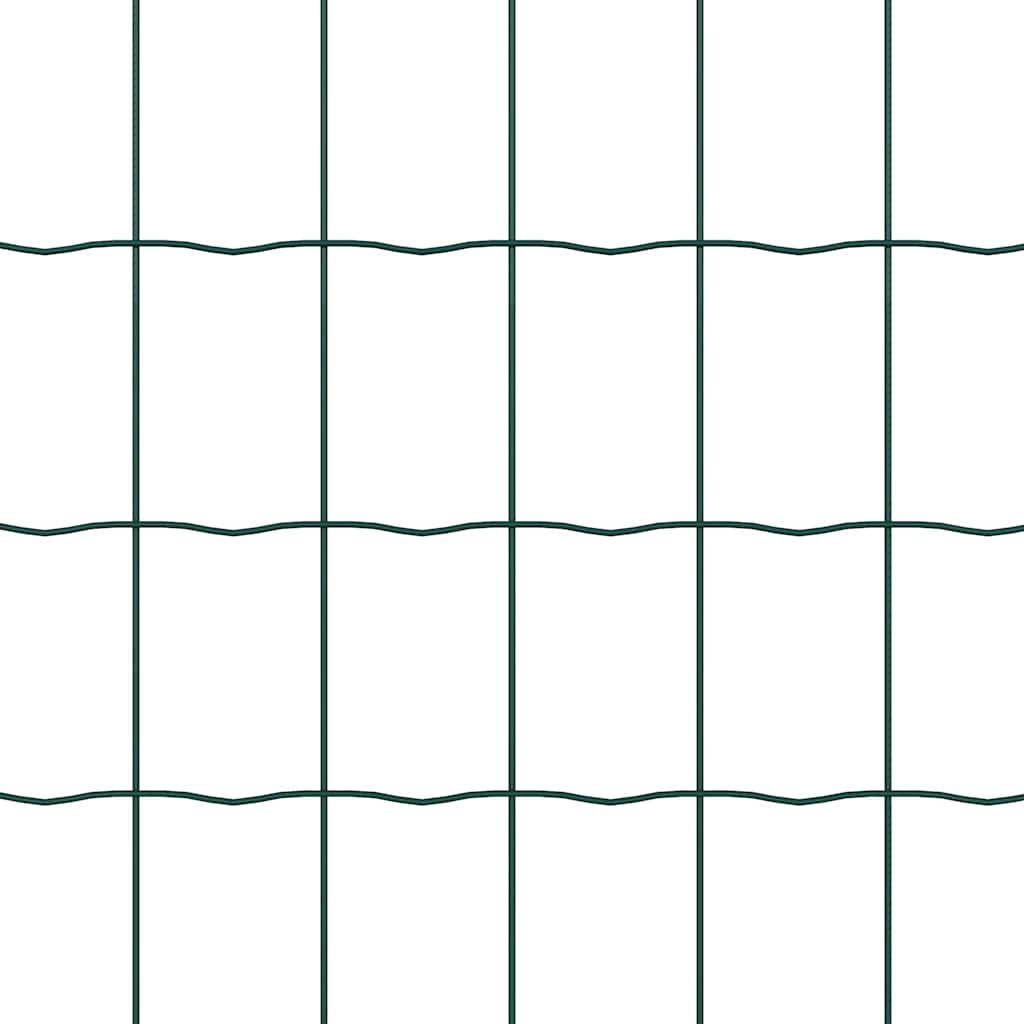 Euro ograda s postom 10 x 0,8 m Čelik premazan PVC-om Zelena
