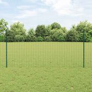 Euro ograda s postom 10 x 1,2 m Čelik premazan PVC-om Zelena