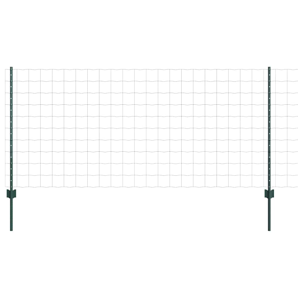 Euro ograda s postom 10 x 1 m Čelik premazan PVC-om Zelena