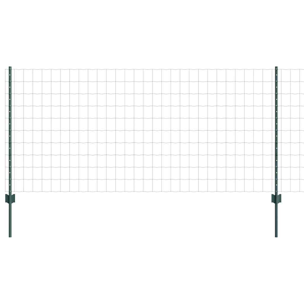 Euro ograda s postom 25 x 1 m Čelik premazan PVC-om Zelena