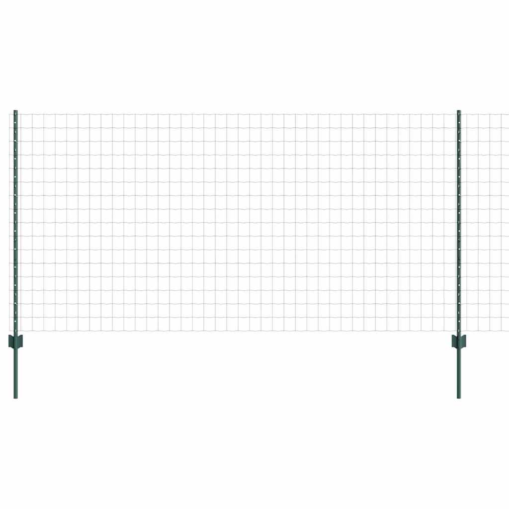 Euro ograda s postom 10 x 1,2 m Čelik premazan PVC-om Zelena