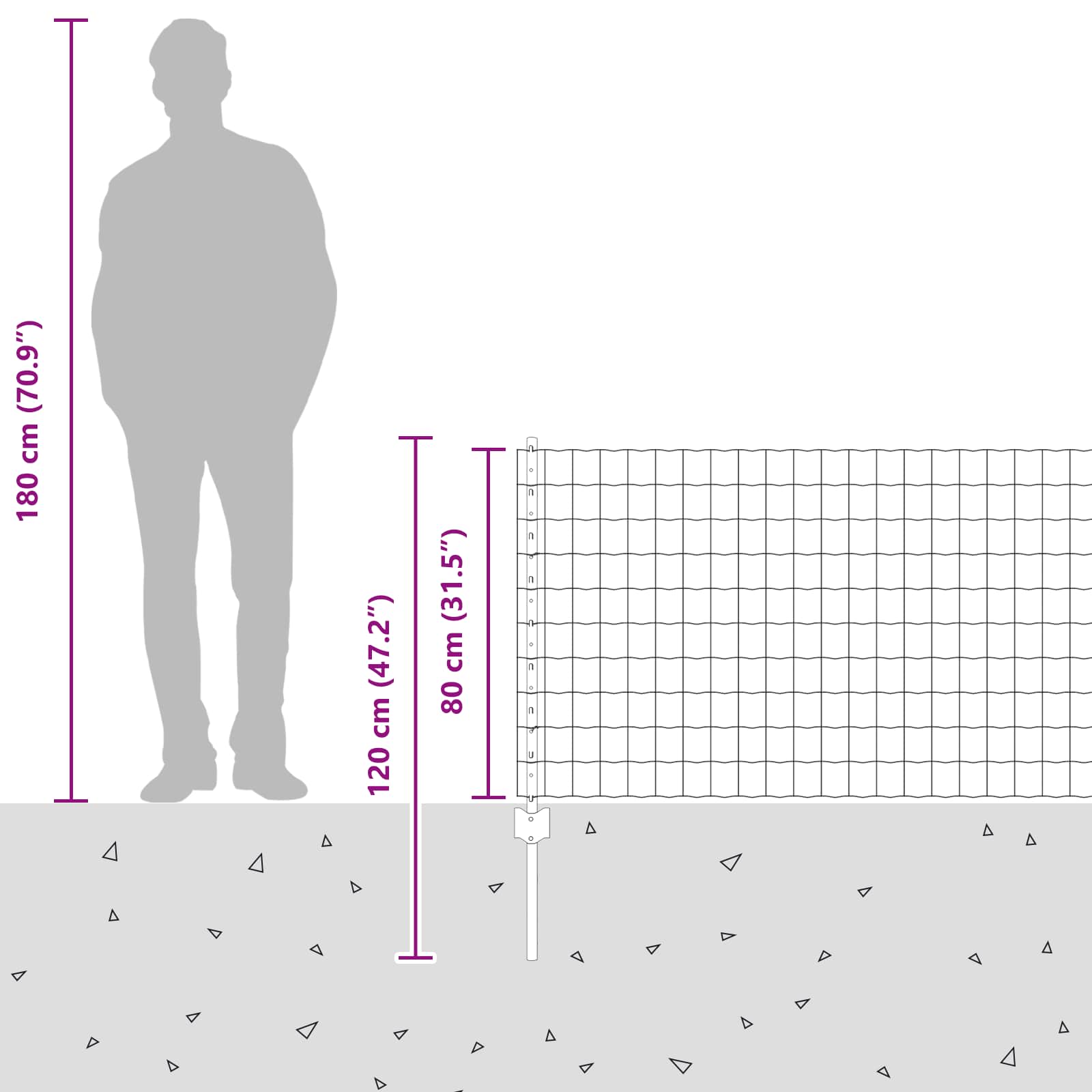 Zavarena žičana ograda 10 x 0,8 m (Š x V) Čelik premazan PVC-om