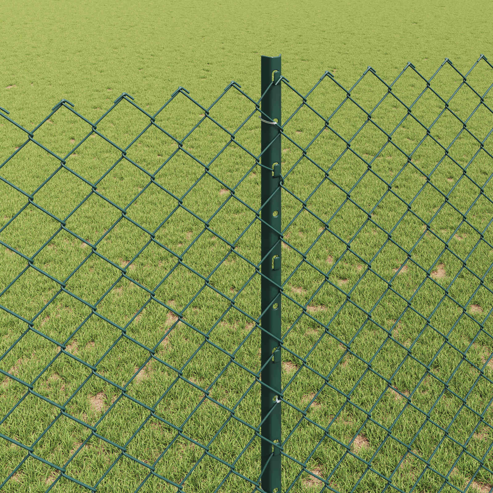 Ograda od lančanih veza s postom 10 x 1,5 m Zelena Mreža