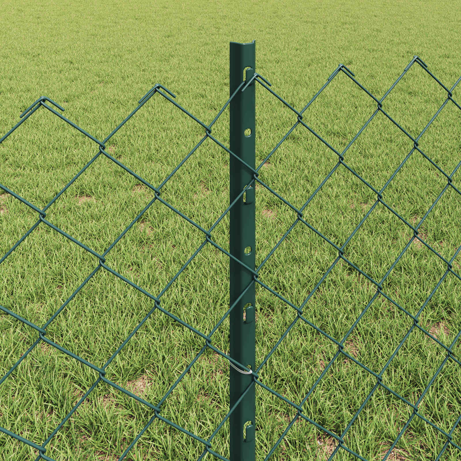 Ograda od lančanih veza s postom 10 x 0,6 m Zelena Mreža