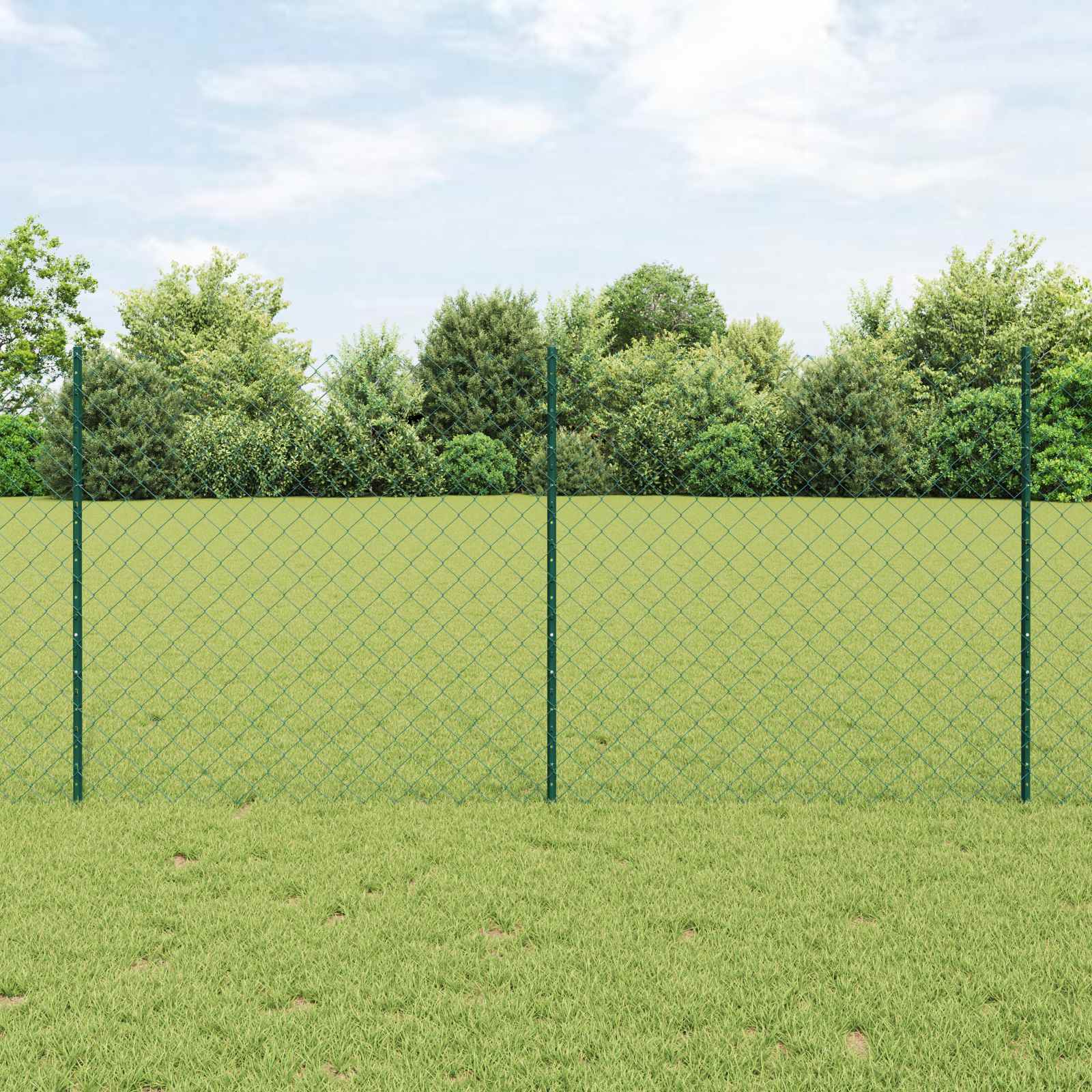 Ograda od lančanih veza s postom 10 x 1,2 m Zelena Mreža