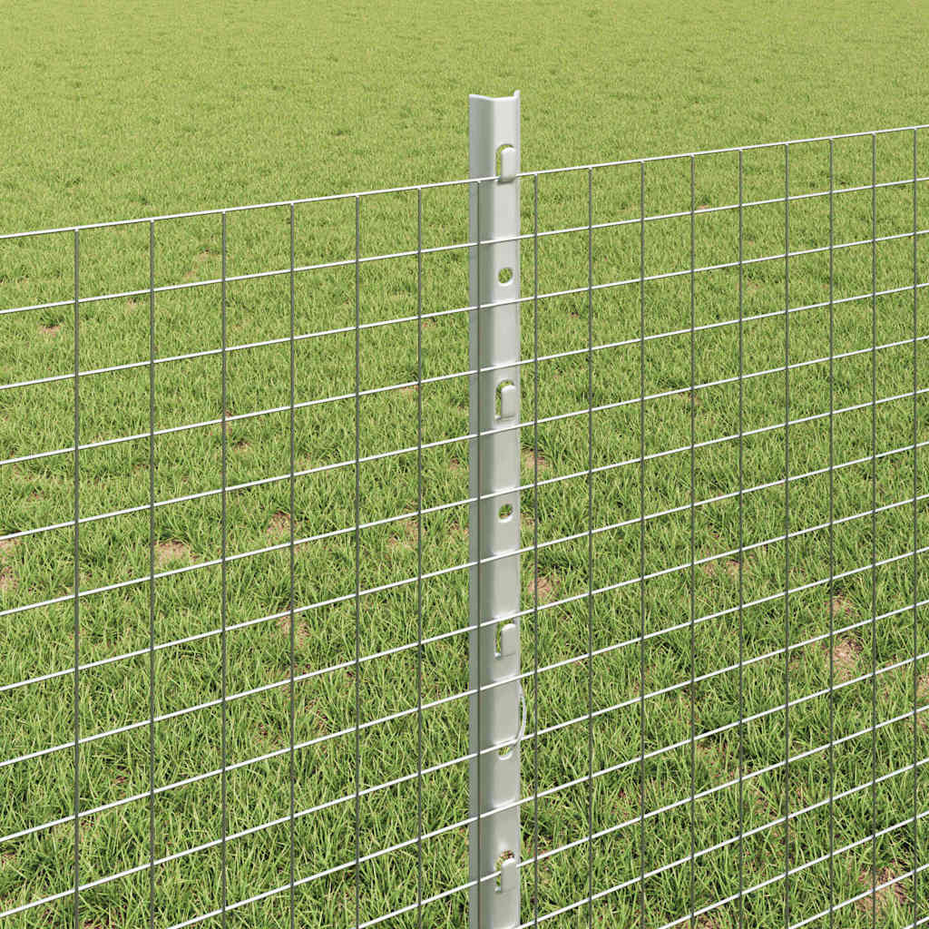 Zatvorena žičana ograda s postovima 10 x 0,8 m Pocinčani čelik