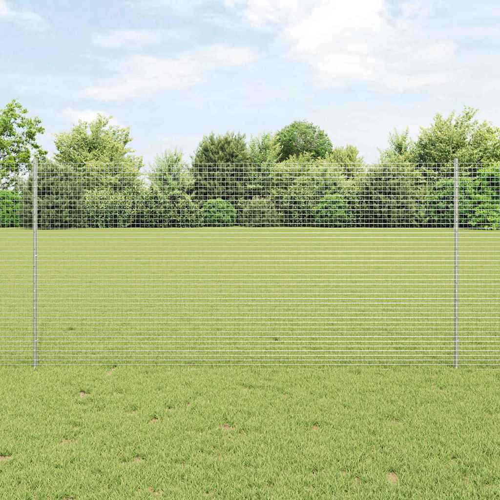 Zatvorena žičana ograda s postovima 10 x 1,2 m Pocinčani čelik