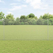 Zavarena žičana ograda s postom 10 x 1,6 m Srebrna Mreža