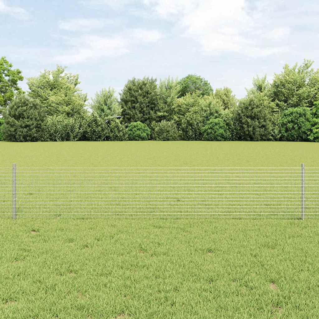 Zatvorena žičana ograda s postovima 25 x 0,4 m Pocinčani čelik