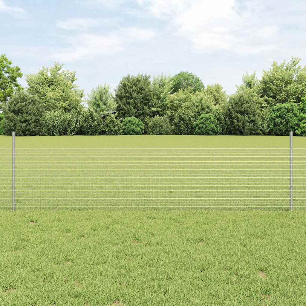 Zatvorena žičana ograda s postovima 25 x 0,5 m Pocinčani čelik