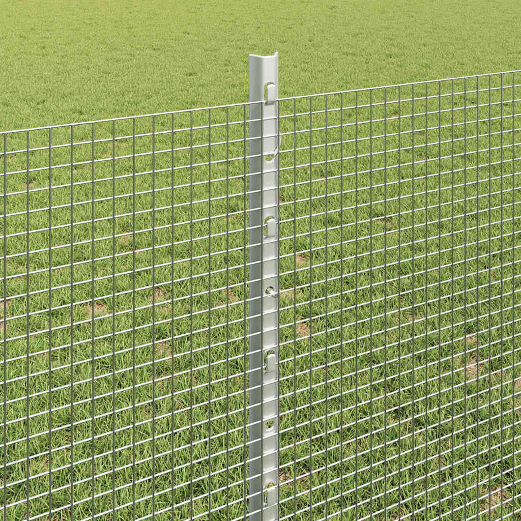 Zatvorena žičana ograda s postovima 25 x 0,8 m Pocinčani čelik