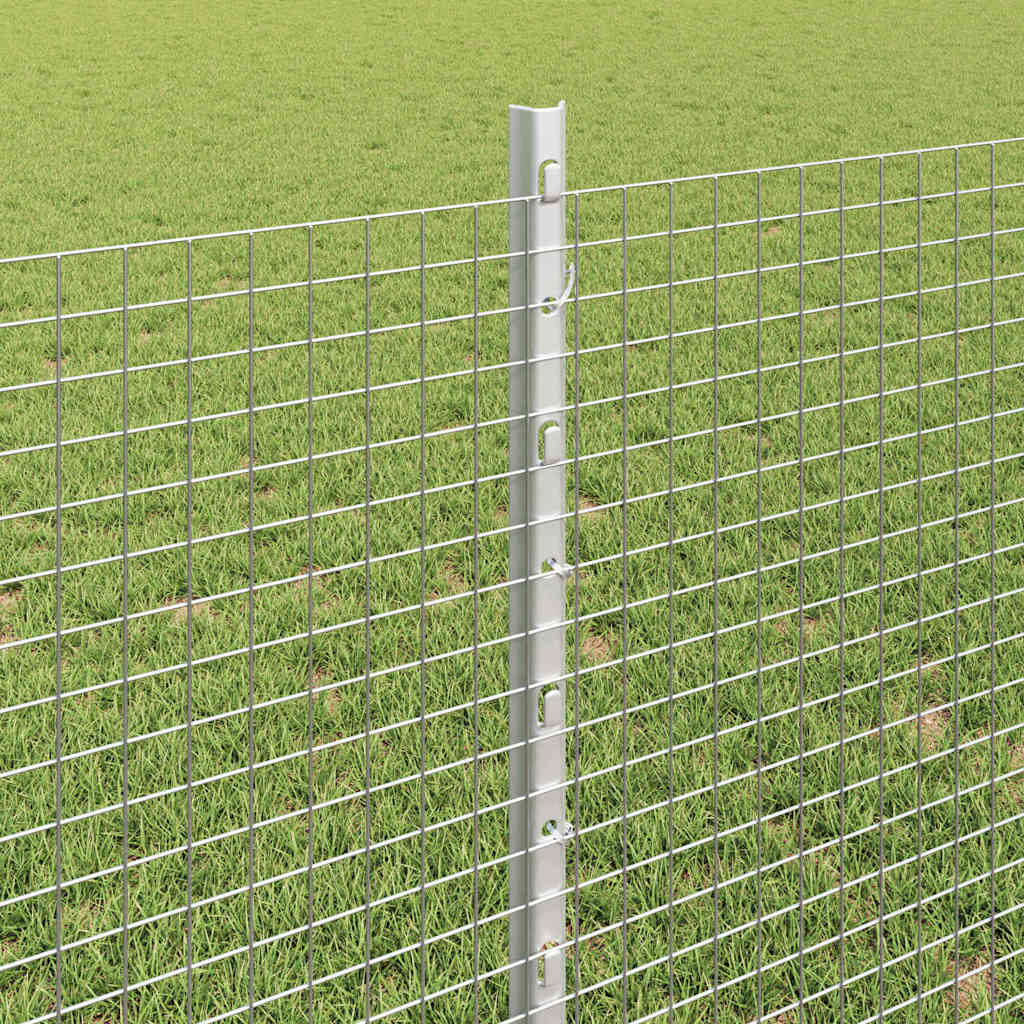 Zatvorena žičana ograda s postovima 25 x 0,8 m Pocinčani čelik
