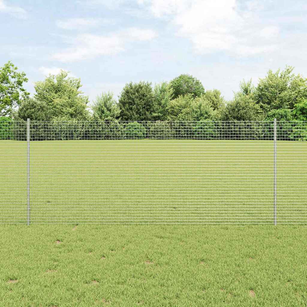 Zatvorena žičana ograda s postovima 50 x 1 m Pocinčani čelik