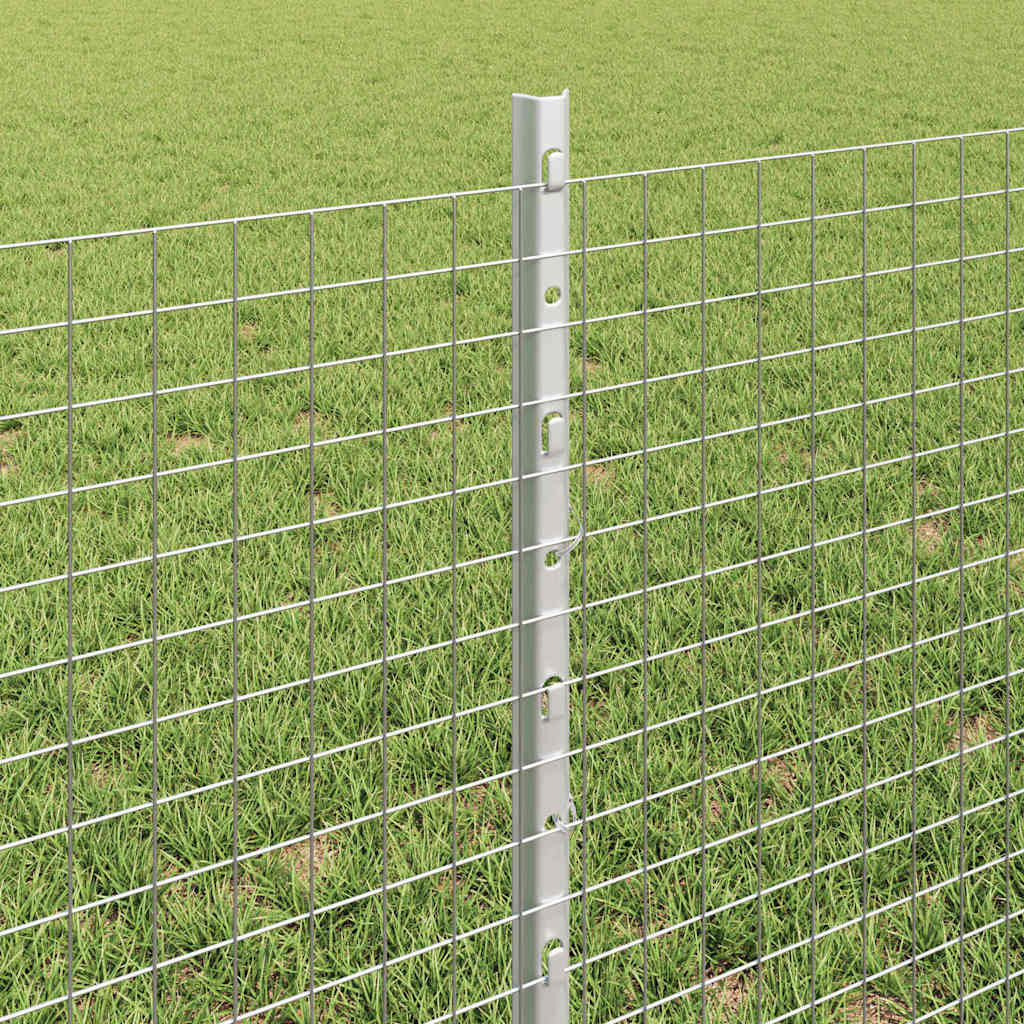 Zatvorena žičana ograda s postovima 100 x 0,6 m Pocinčani čelik