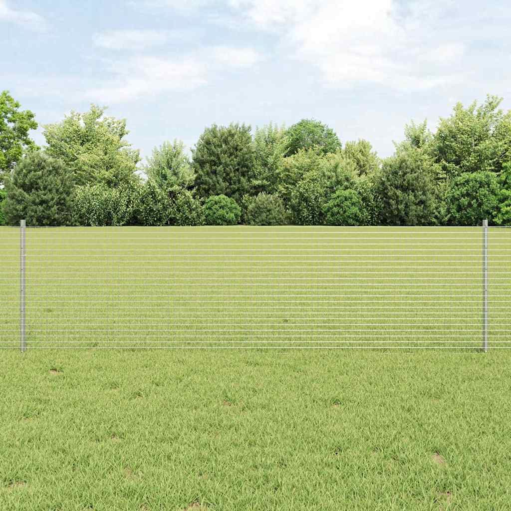 Zatvorena žičana ograda s postovima 100 x 0,6 m Pocinčani čelik