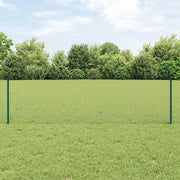 Zatvorena žičana ograda s postovima 25 x 0,6 m Zelena Mreža