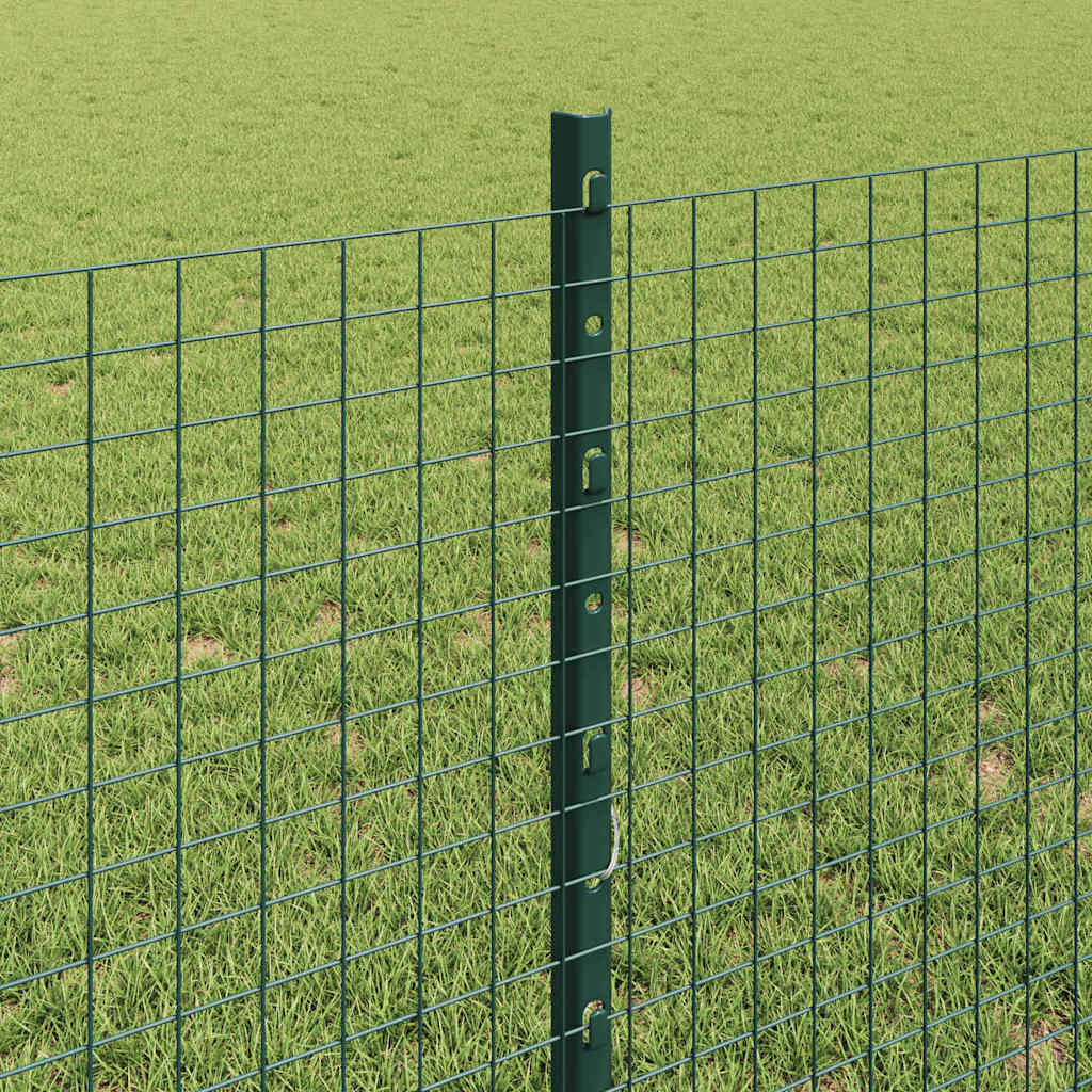 Zatvorena žičana ograda s postovima 25 x 0,8 m Zelena Mreža