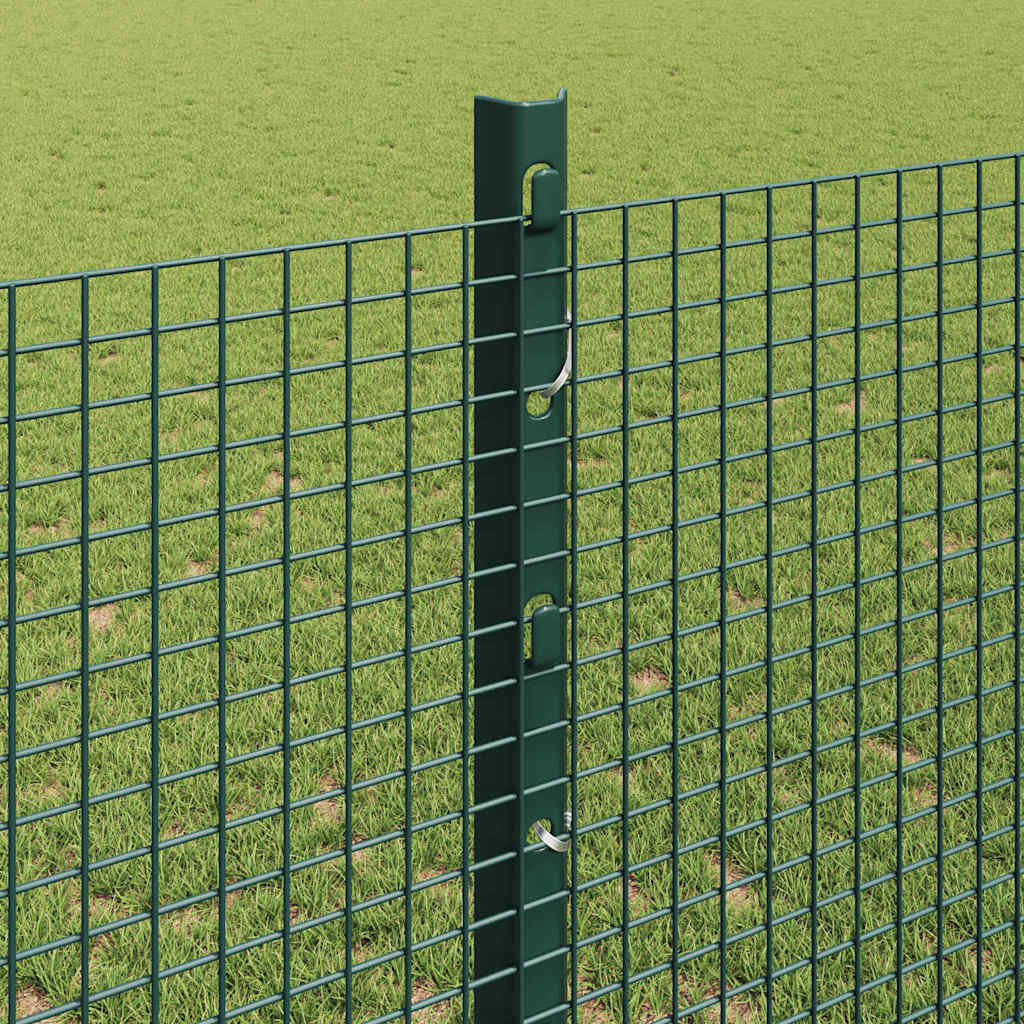 Zatvorena žičana ograda s postovima 25 x 1,2 m Zelena Mreža