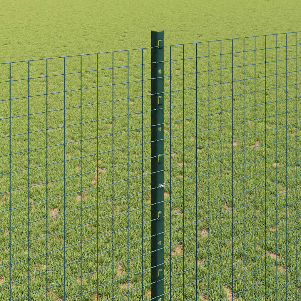 Zatvorena žičana ograda s postovima 25 x 1,4 m Zelena Mreža