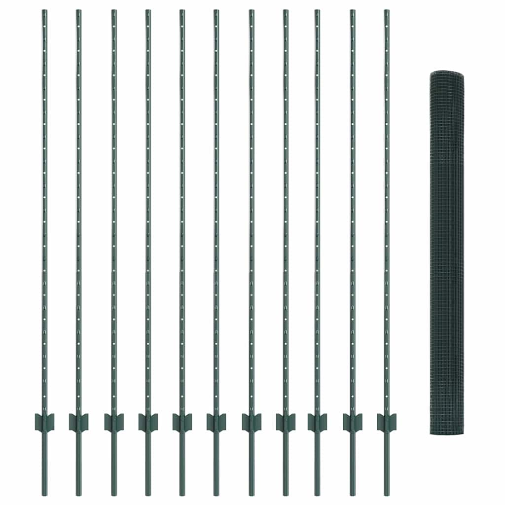 Zavarena žičana ograda s postom 25 x 1,6 m (Š x V)