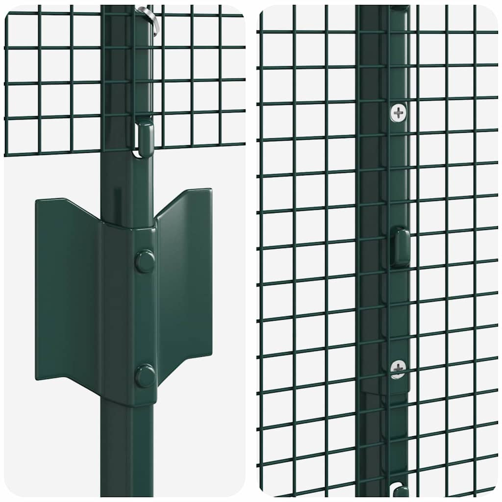 Zavarena žičana ograda s postom 50 x 1 m Čelik premazan PVC-om