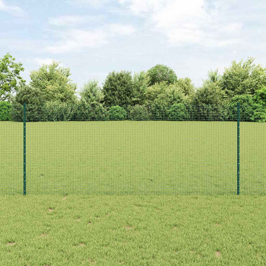 Zatvorena žičana ograda s postovima 50 x 1 m Zelena Mreža