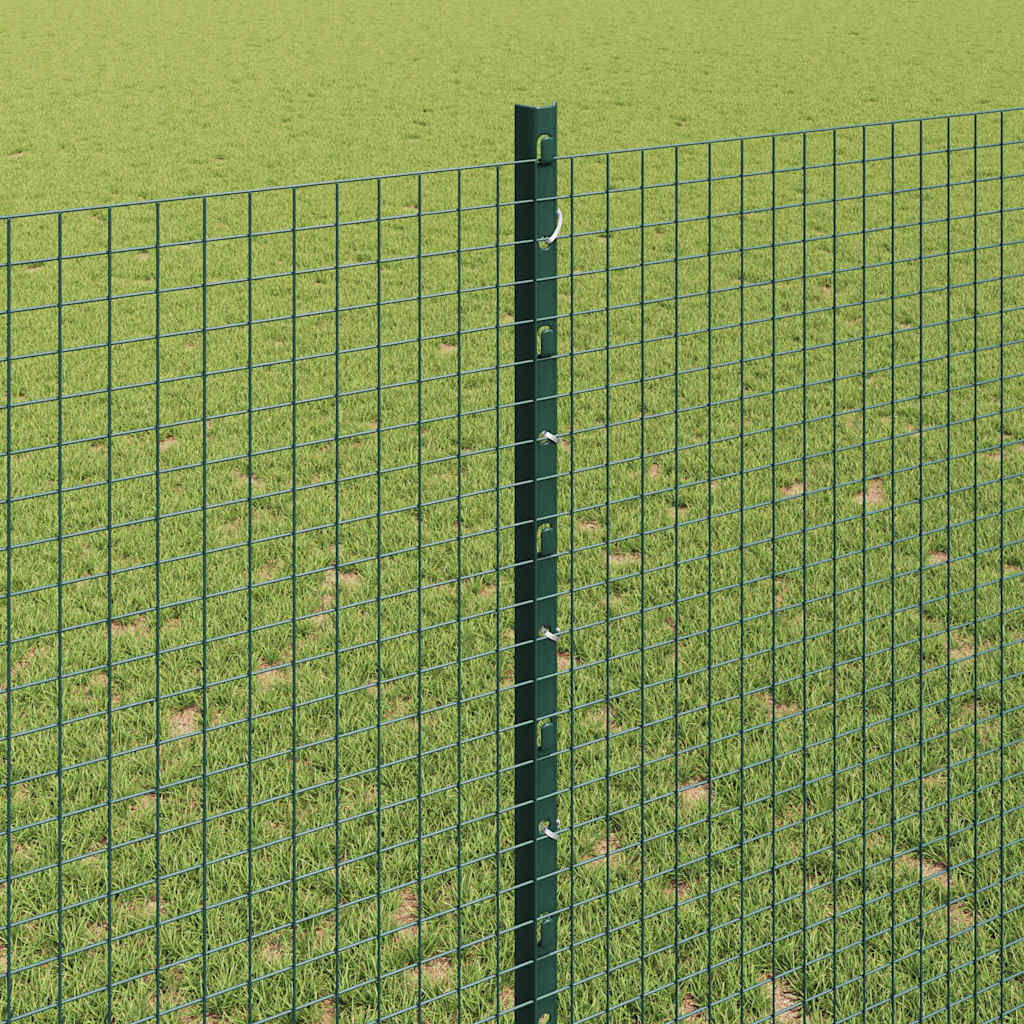 Zatvorena žičana ograda s postovima 50 x 1,4 m Zelena Mreža