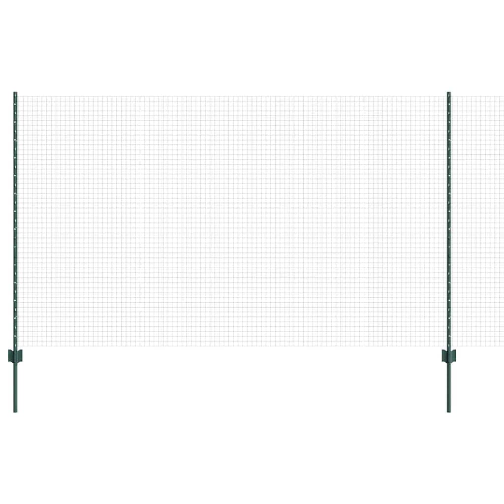 Zatvorena žičana ograda s postovima 50 x 1,4 m Zelena Mreža