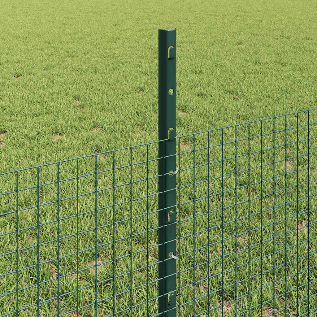 Zatvorena žičana ograda s postovima 100 x 0,5 m Zelena Mreža