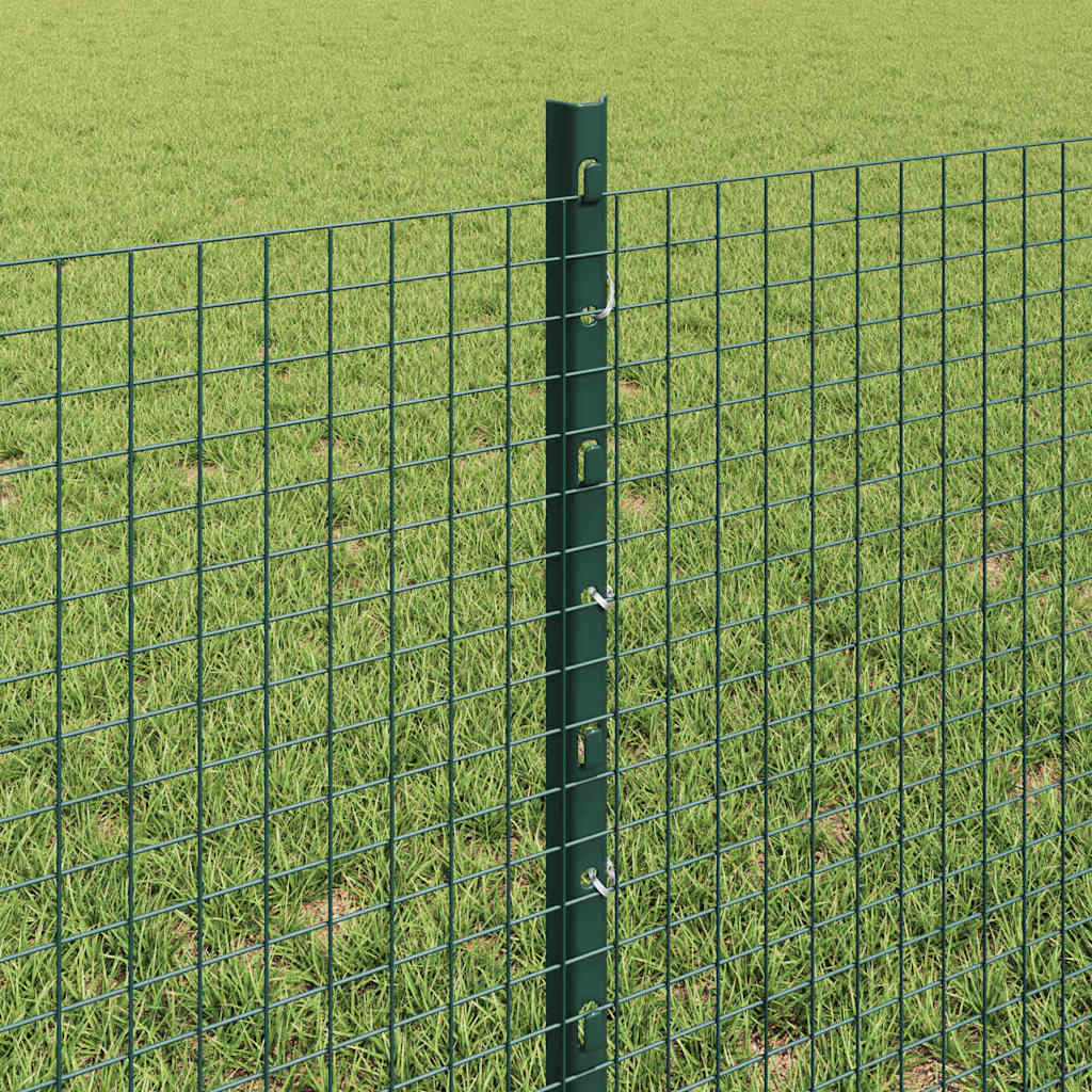 Zatvorena žičana ograda s postovima 100 x 0,6 m Zelena Mreža