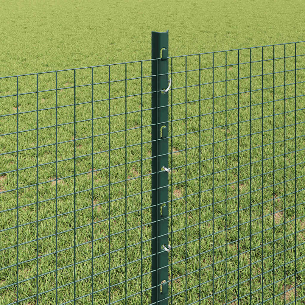 Zatvorena žičana ograda s postovima 100 x 0,8 m Zelena Mreža