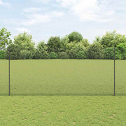 Zavarena žičana ograda s postom 10 x 1,4 m Siva Mreža
