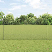 Zavarena žičana ograda s postom 25 x 1,5 m Siva Mreža