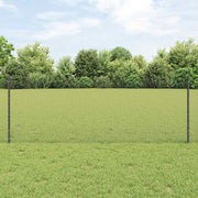 Zavarena žičana ograda s postom 50 x 0,8 m Siva Mreža