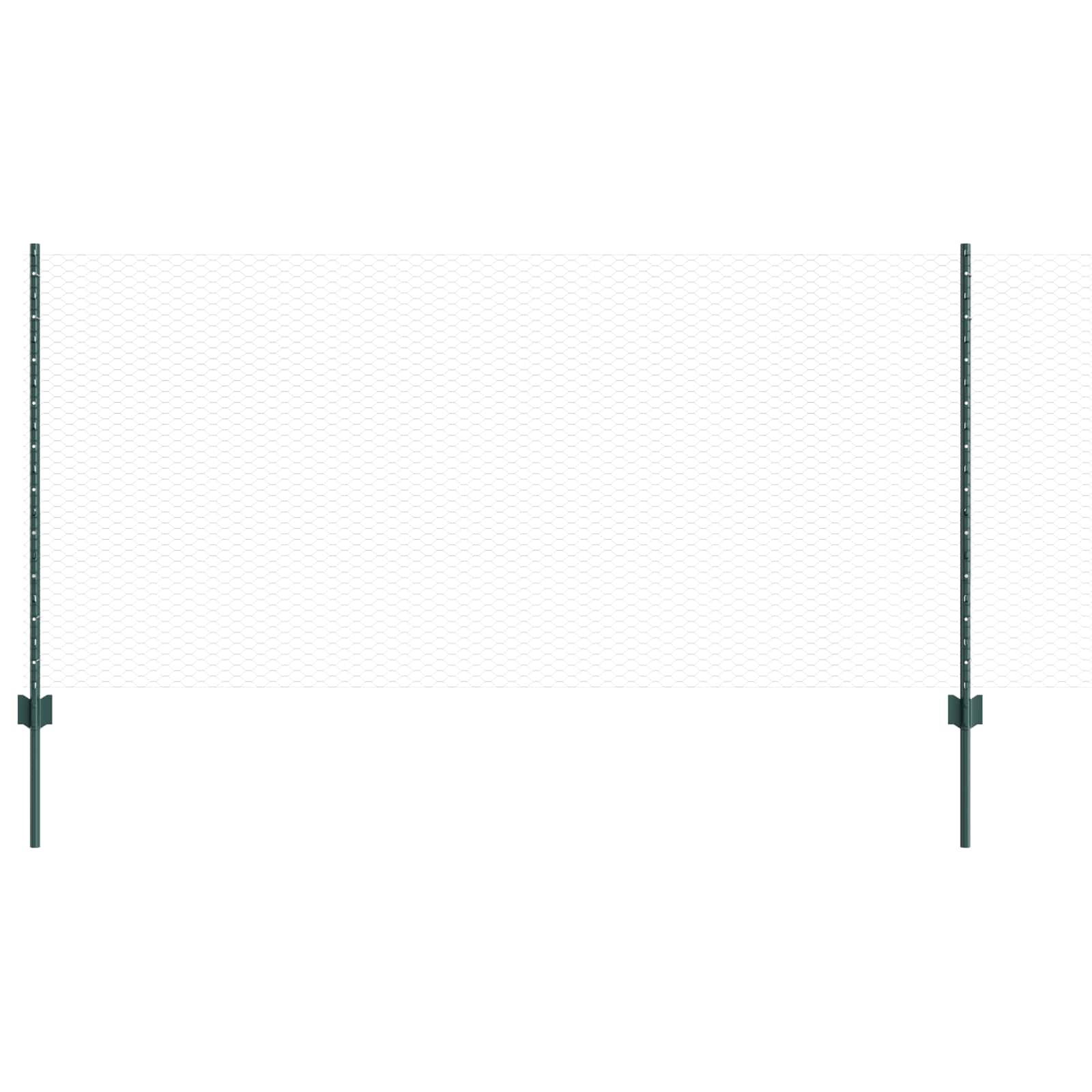 Heksagonalna ograda s stubom 25 x 1 m Čelik premazan PVC-om